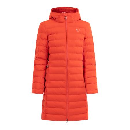 MYMO MYMO Wintermantel neonoranje / wit