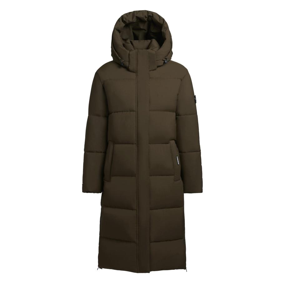 Khujo khujo Wintermantel Rachel Matt-YM olijfgroen -