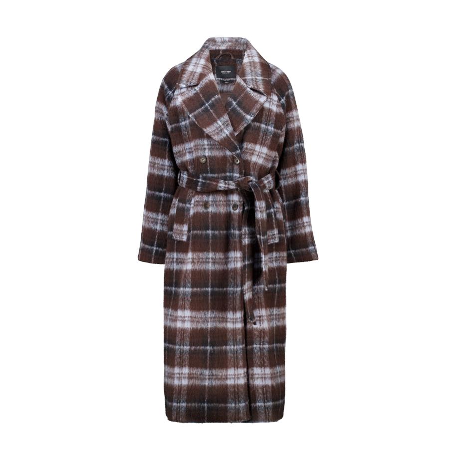 America Today America Today Tussenmantel lichtblauw / bruin / zwart -