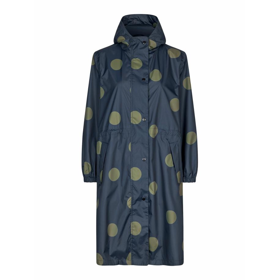 Masai Masai Functionele mantel donkerblauw / olijfgroen -