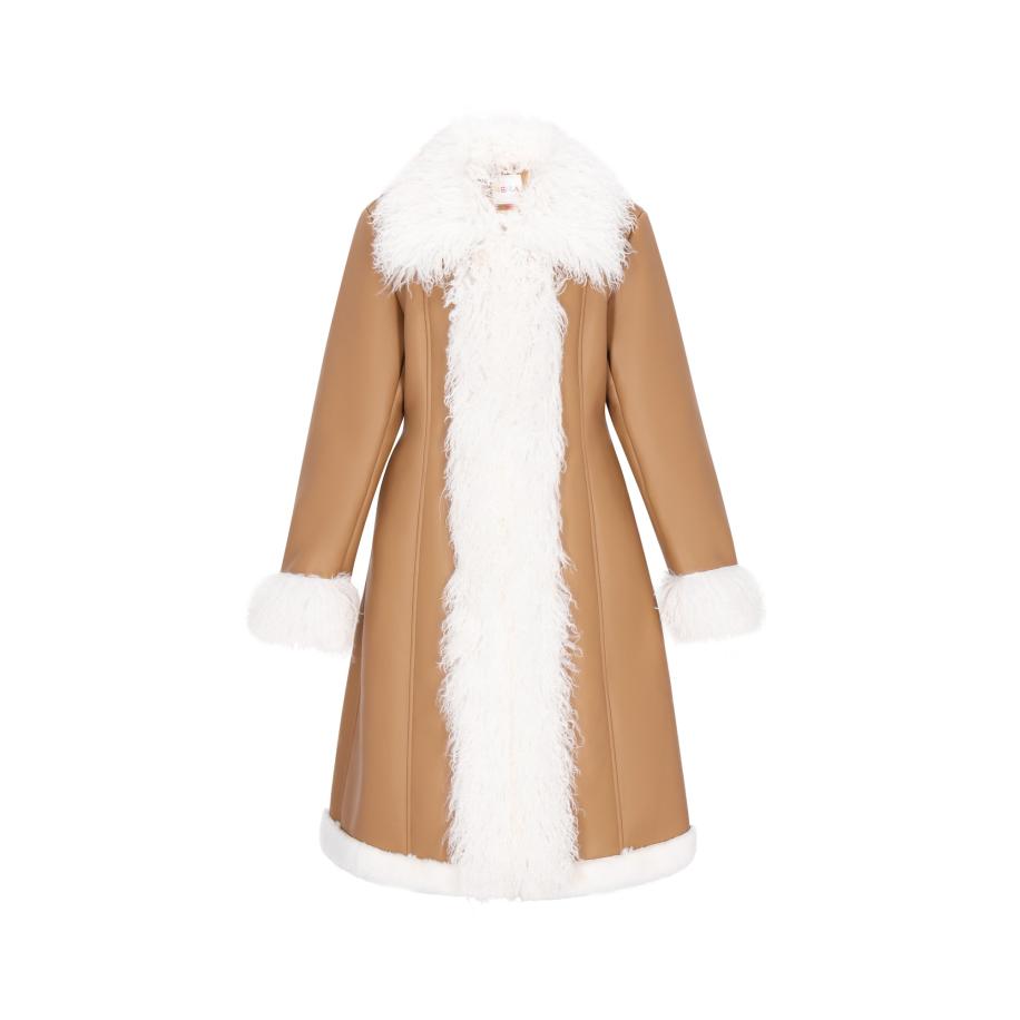 IZIA IZIA Wintermantel Fashion Look camel / wit -