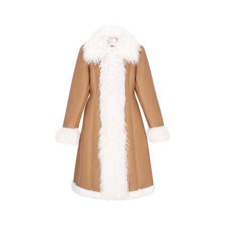 IZIA IZIA Wintermantel Fashion Look camel / wit