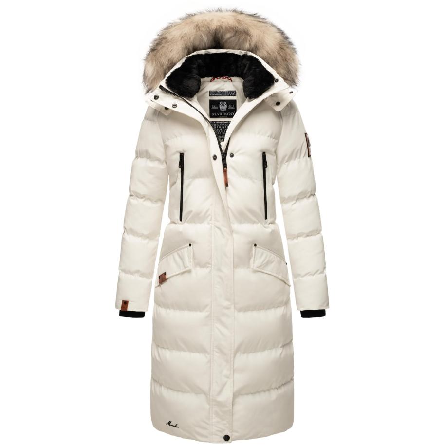 MARIKOO MARIKOO Wintermantel Schneesternchen beige / zwart / wit / offwhite -