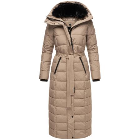 NAVAHOO NAVAHOO Wintermantel Das Teil XIV camel / zwart