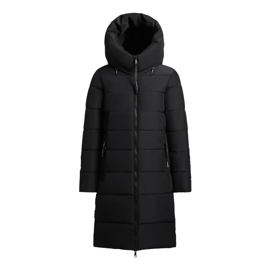 Khujo khujo Wintermantel JILIAS6 MATT zwart -