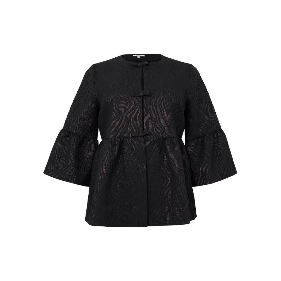 Yoek YOEK Tussenmantel zwart -