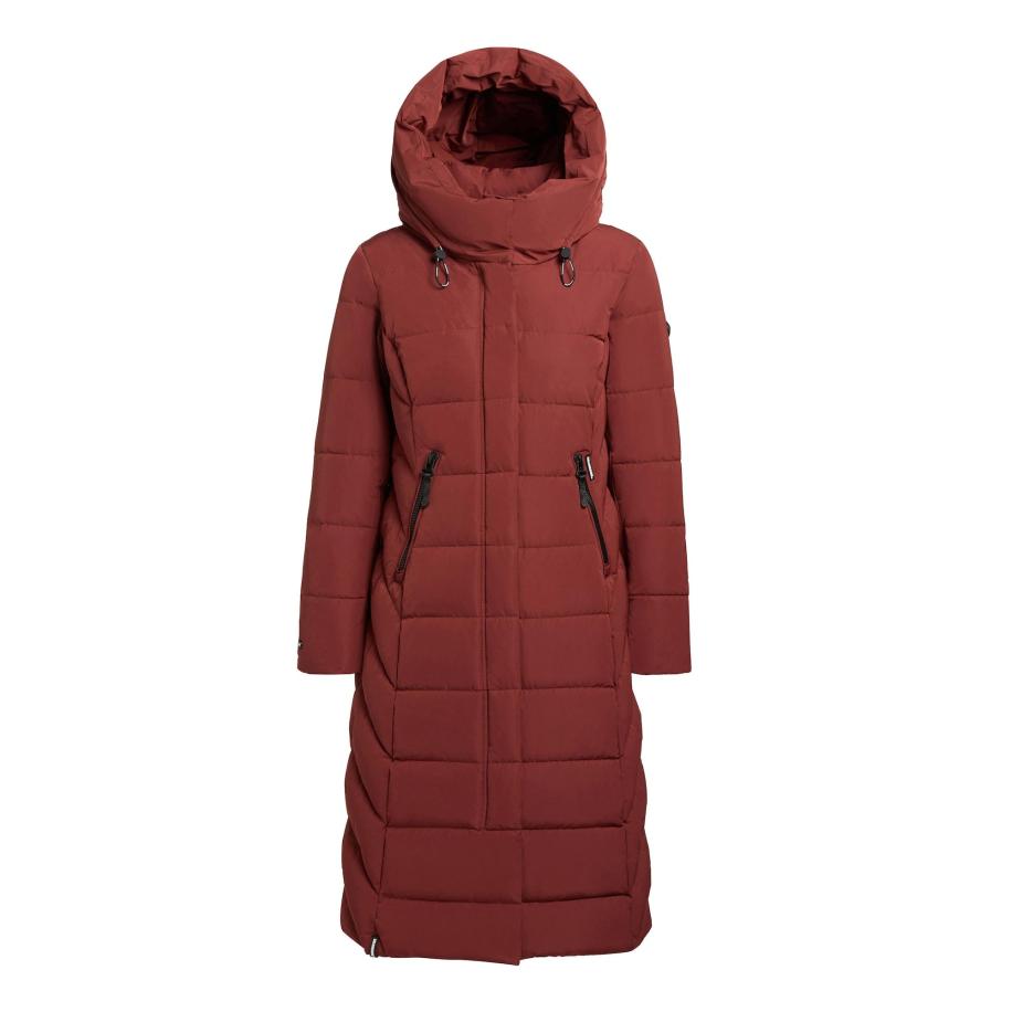 Khujo khujo Wintermantel Sensy-YM donkerrood -