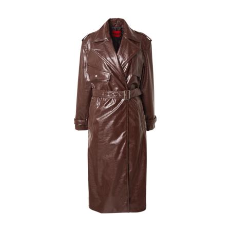 Hugo Boss HUGO Tussenmantel Malitte-1 donkerbruin