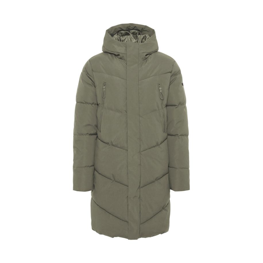 Solid !Solid Winterjas Gabe olijfgroen / zwart -