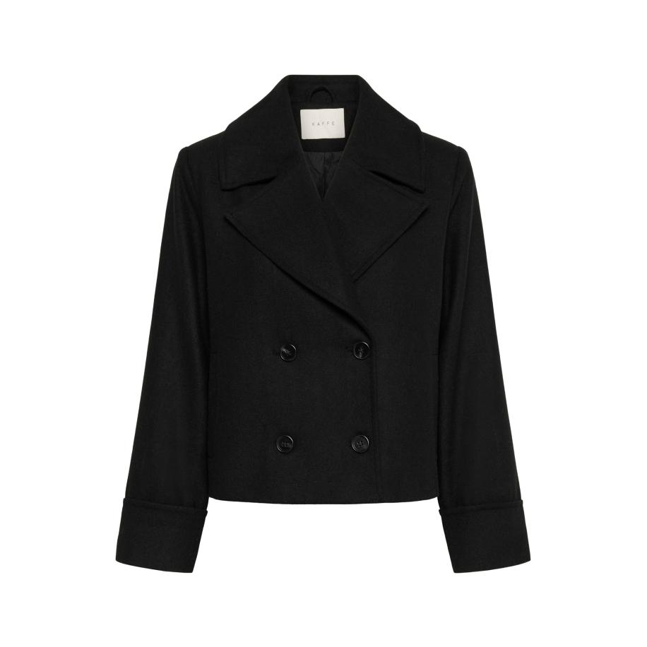 Kaffe Kaffe Tussenmantel Julia zwart -