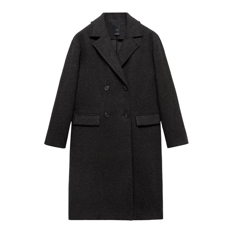 MANGO Tussenmantel Tabisa antraciet Grijs