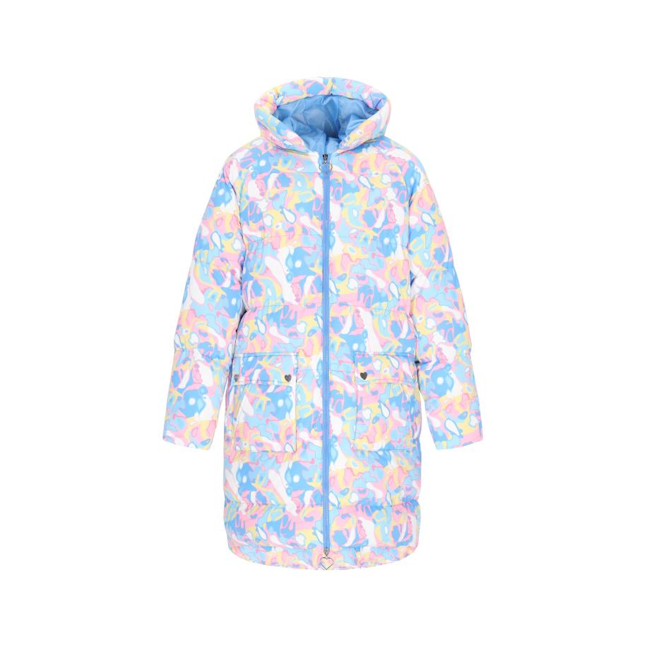 MYMO MYMO Tussenmantel lichtblauw / geel / rosa / wit -