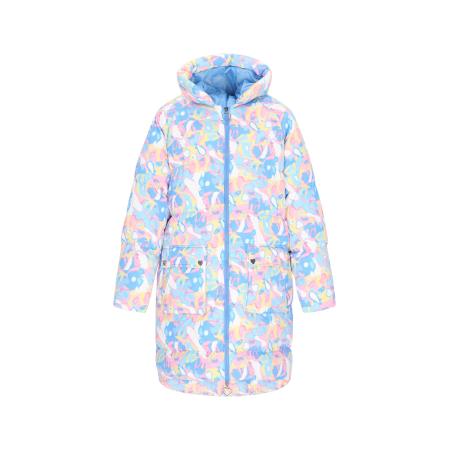 MYMO MYMO Tussenmantel lichtblauw / geel / rosa / wit