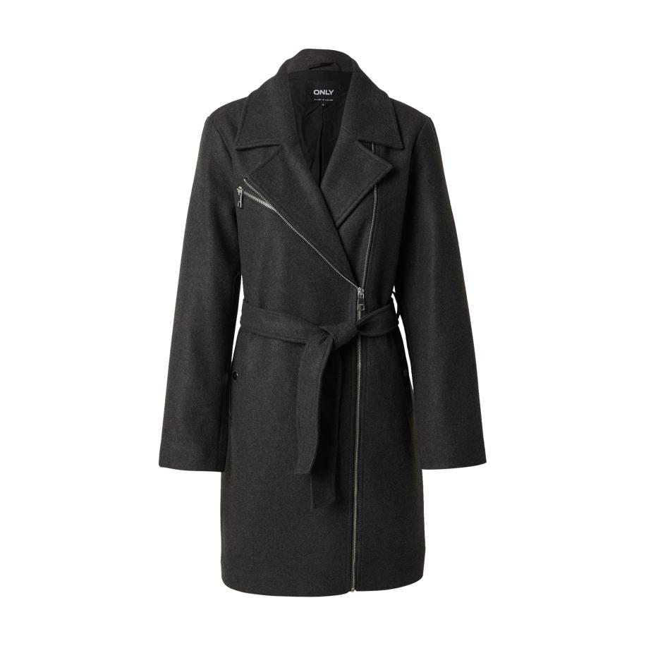 Only ONLY Tussenmantel donkergrijs -