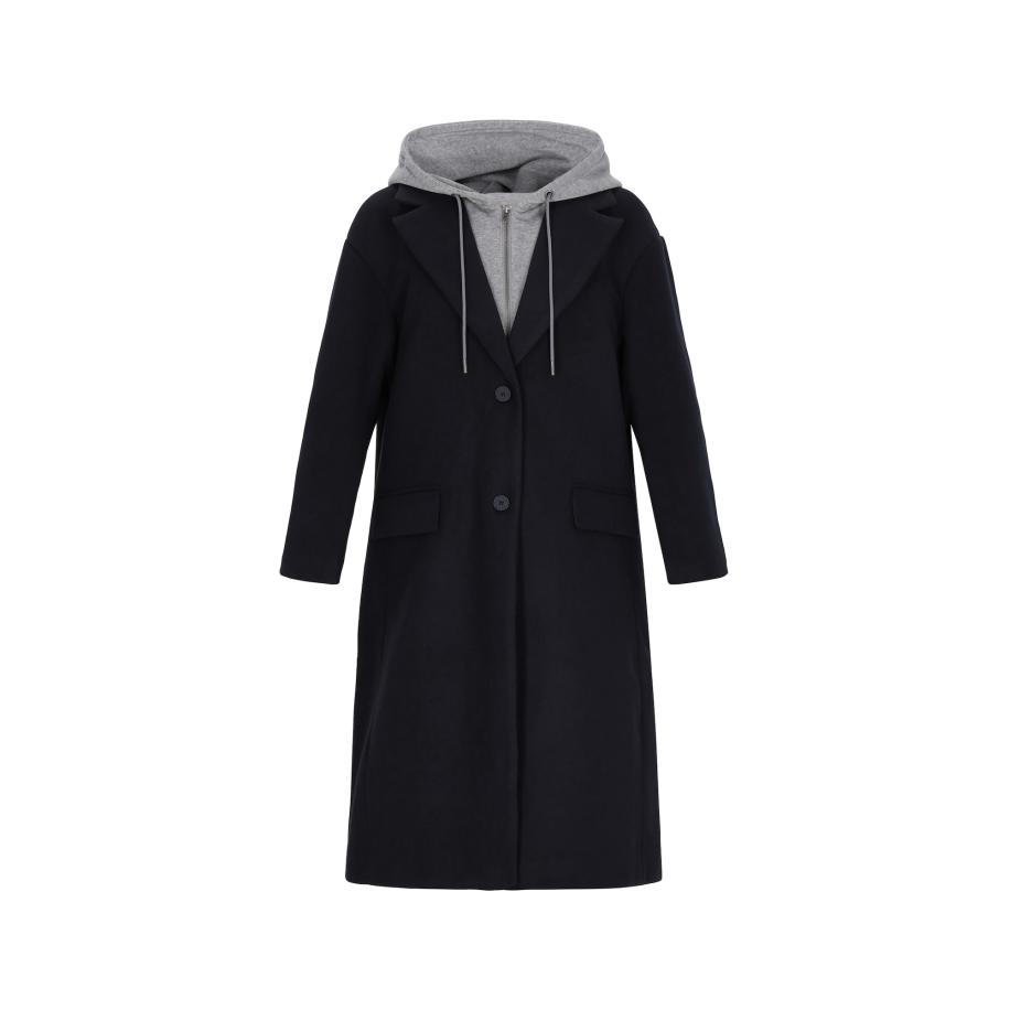 MYMO myMo ROCKS Tussenmantel navy / grijs -