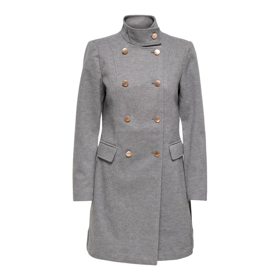 Only ONLY Tussenmantel ONLMOLLY lichtgrijs / donkergrijs -