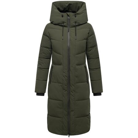 NAVAHOO Wintermantel Schokokuss XIV donkergroen
