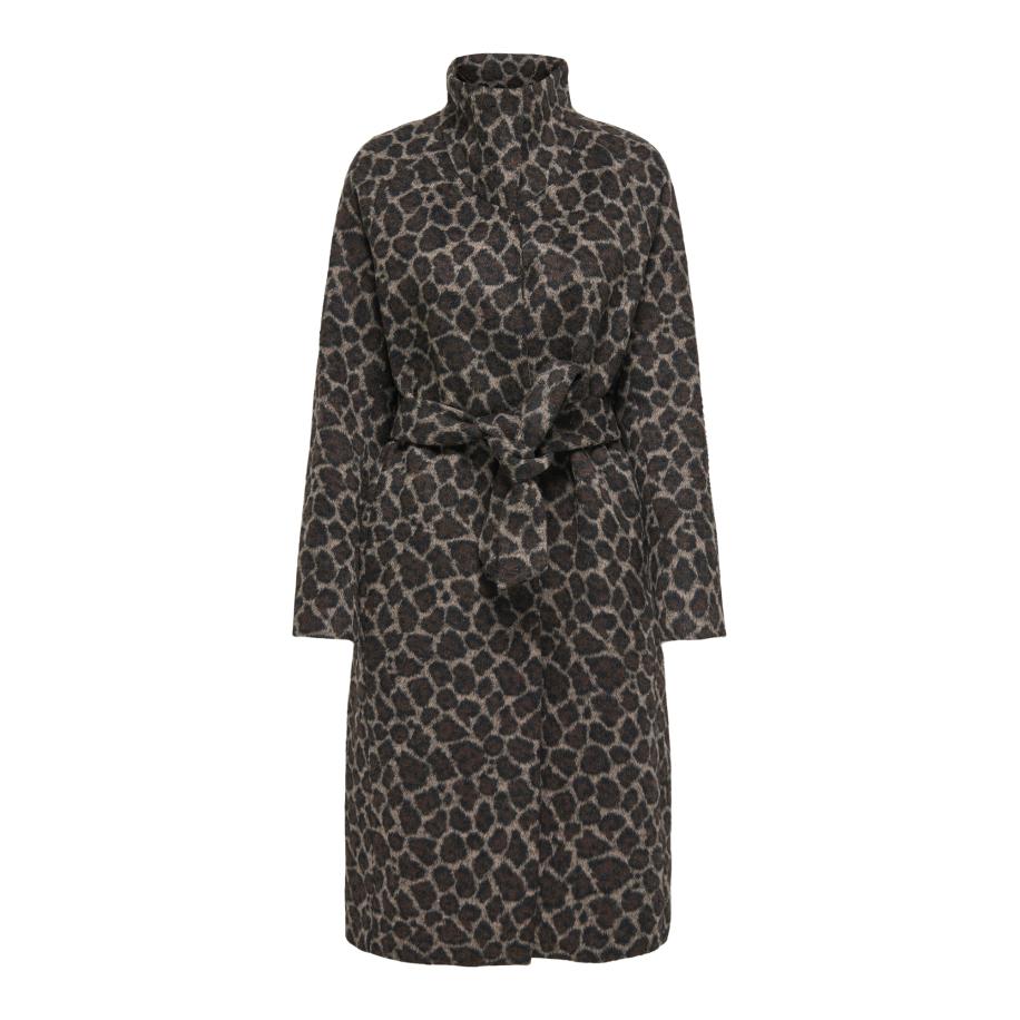 Only ONLY Tussenmantel bruin / donkerbruin / zwart -