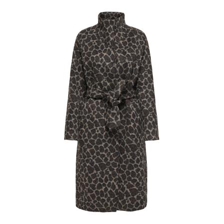 Only ONLY Tussenmantel bruin / donkerbruin / zwart