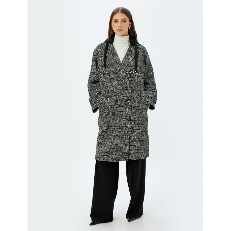 Koton Koton Tussenmantel zwart gemêleerd -