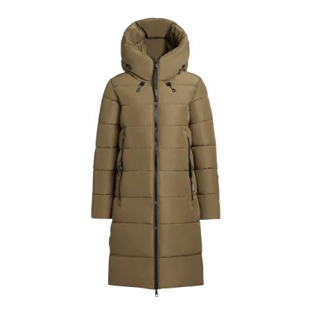 Khujo khujo Wintermantel Jilias5 olijfgroen / zwart