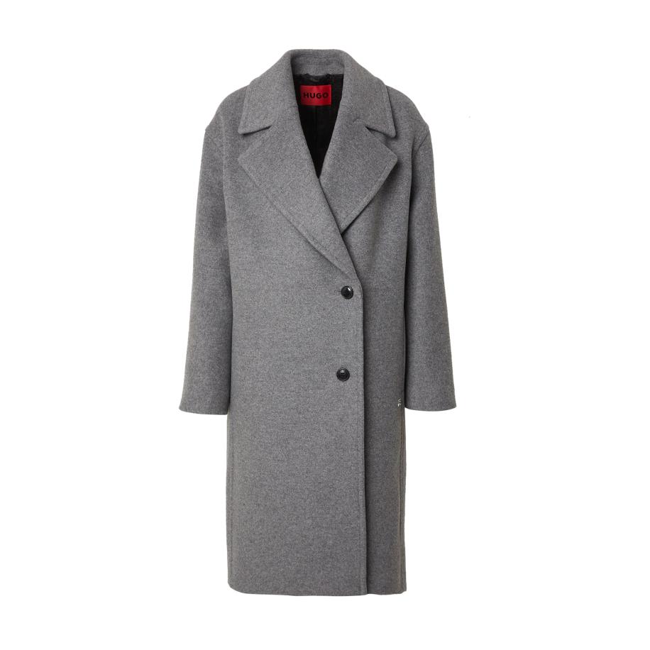 Hugo Boss HUGO Tussenmantel Mijane grijs gemêleerd -