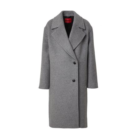 Hugo Boss HUGO Tussenmantel Mijane grijs gemêleerd