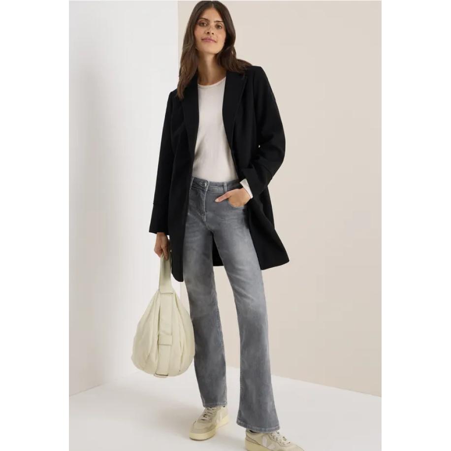 CECIL Wollen reversjas Zwart