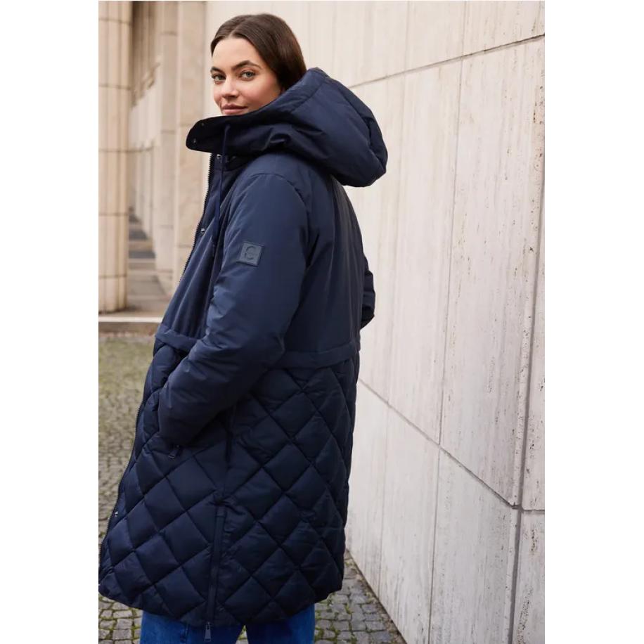 CECIL Coaten met structuurmix Blauw