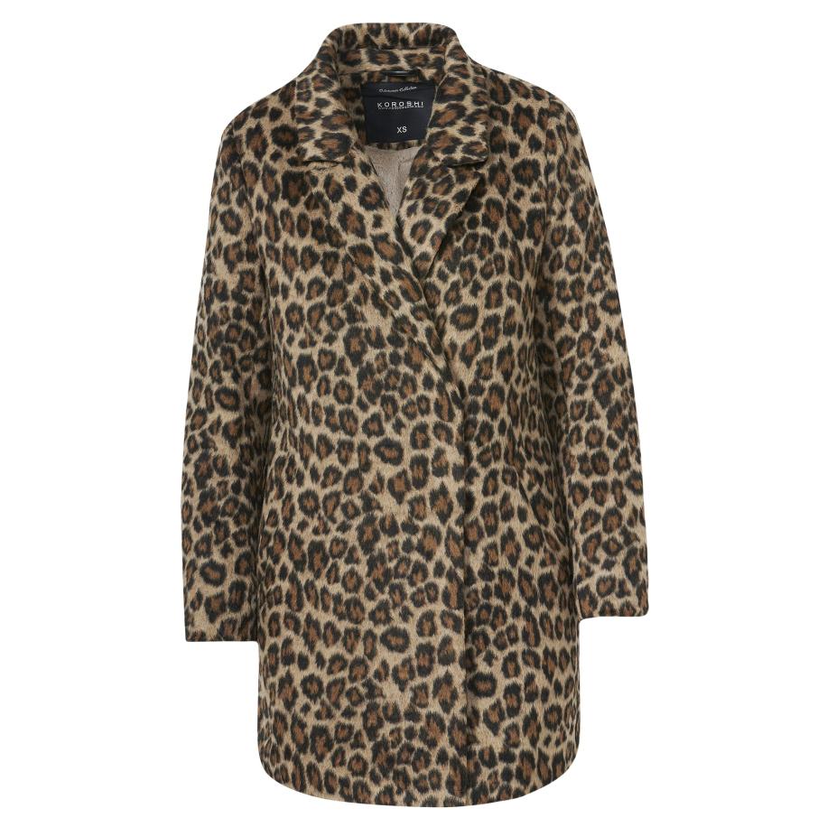 KOROSHI KOROSHI Tussenmantel beige / bruin -