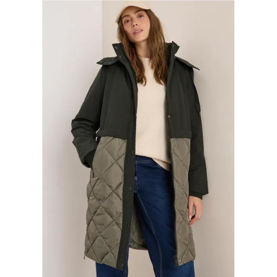 CECIL Coaten met structuurmix Groen