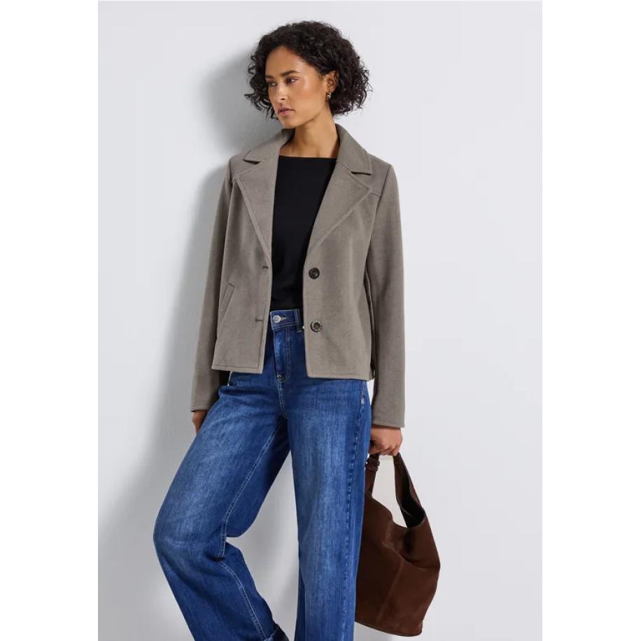 Street One Kort Cosy reversjack Bruin