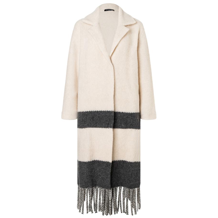 Ana Alcazar Ana Alcazar Tussenmantel Saba donkergrijs / offwhite -