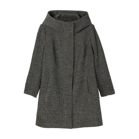 Sheego SHEEGO Tussenmantel zwart / wit