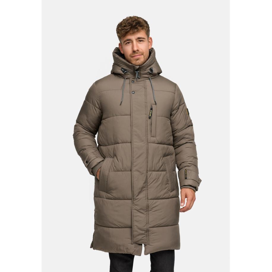 INDICODE JEANS INDICODE JEANS Winterjas Studs lichtbruin -