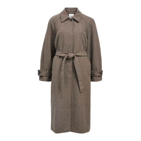 Object OBJECT Tussenmantel Emma chocoladebruin