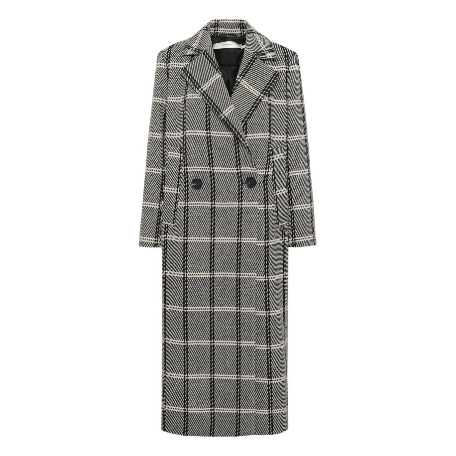 InWear InWear Tussenmantel Yania grijs / zwart / wit -