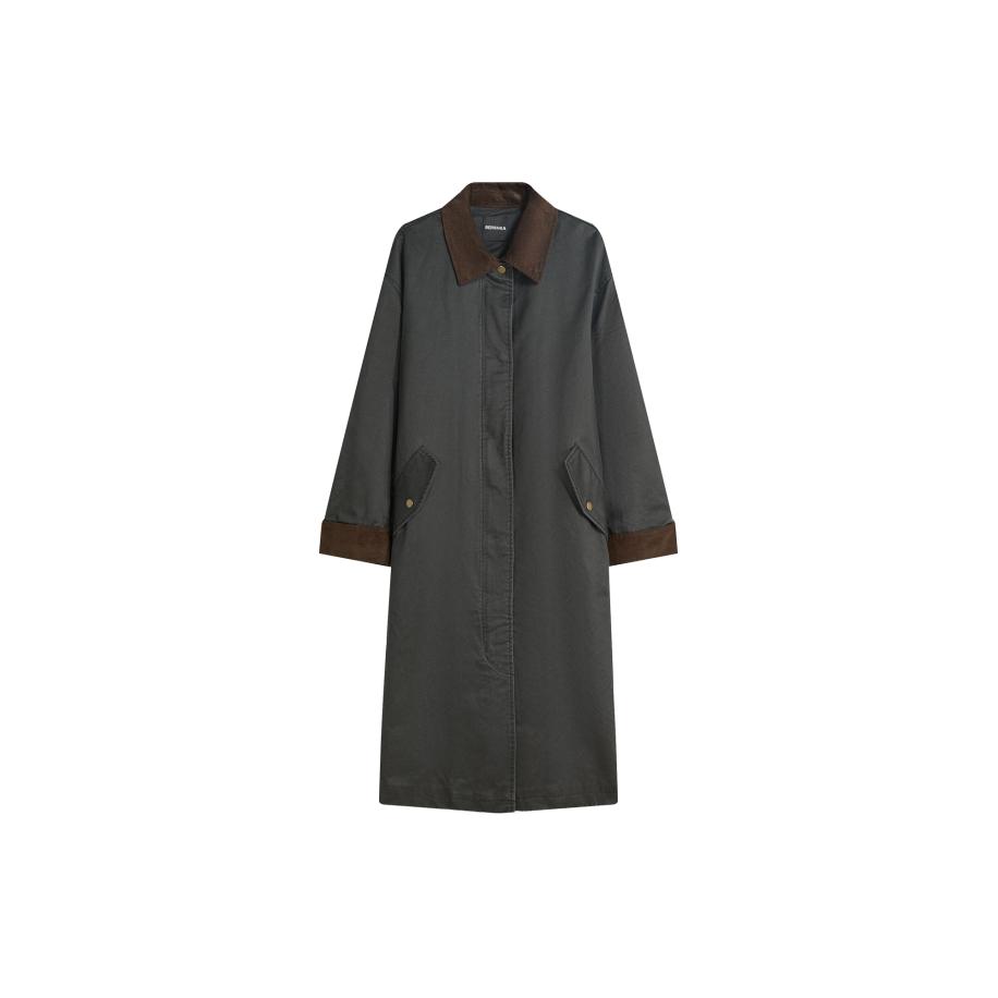 Bershka Bershka Tussenmantel bruin / donkergrijs -