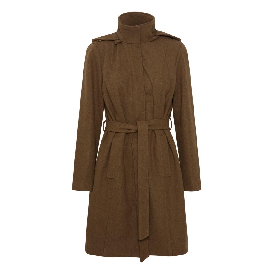 Fransa Fransa Tussenmantel SAGA olijfgroen -