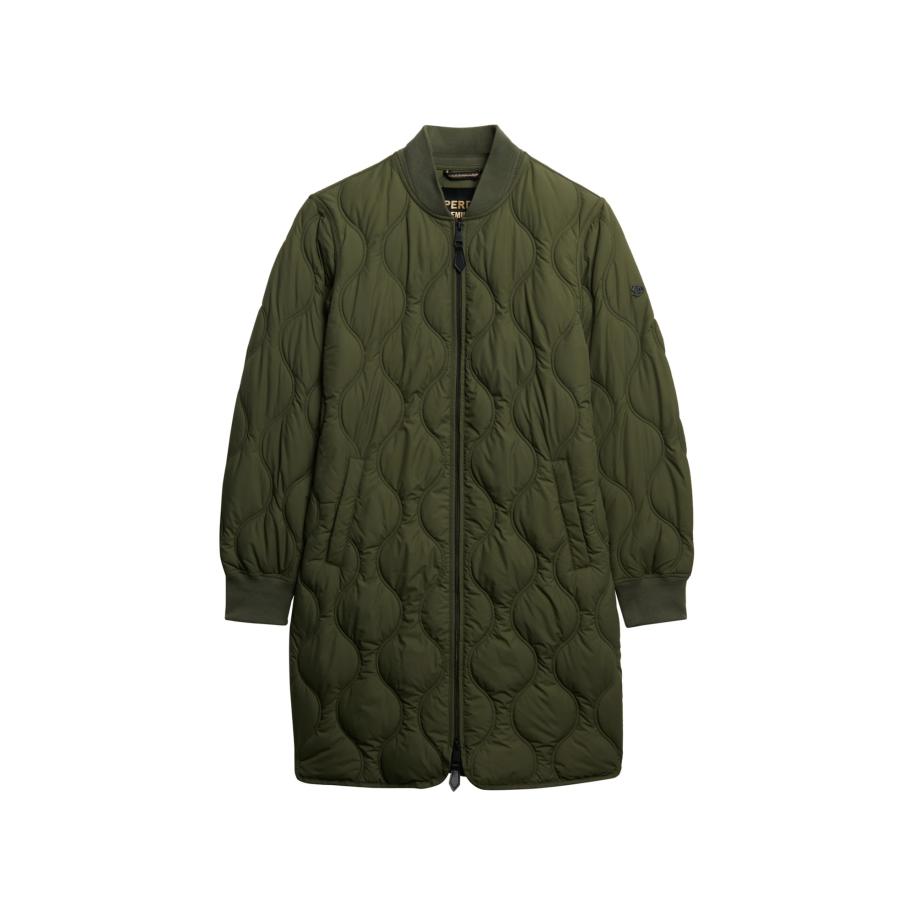 Superdry Tussenmantel olijfgroen Groen