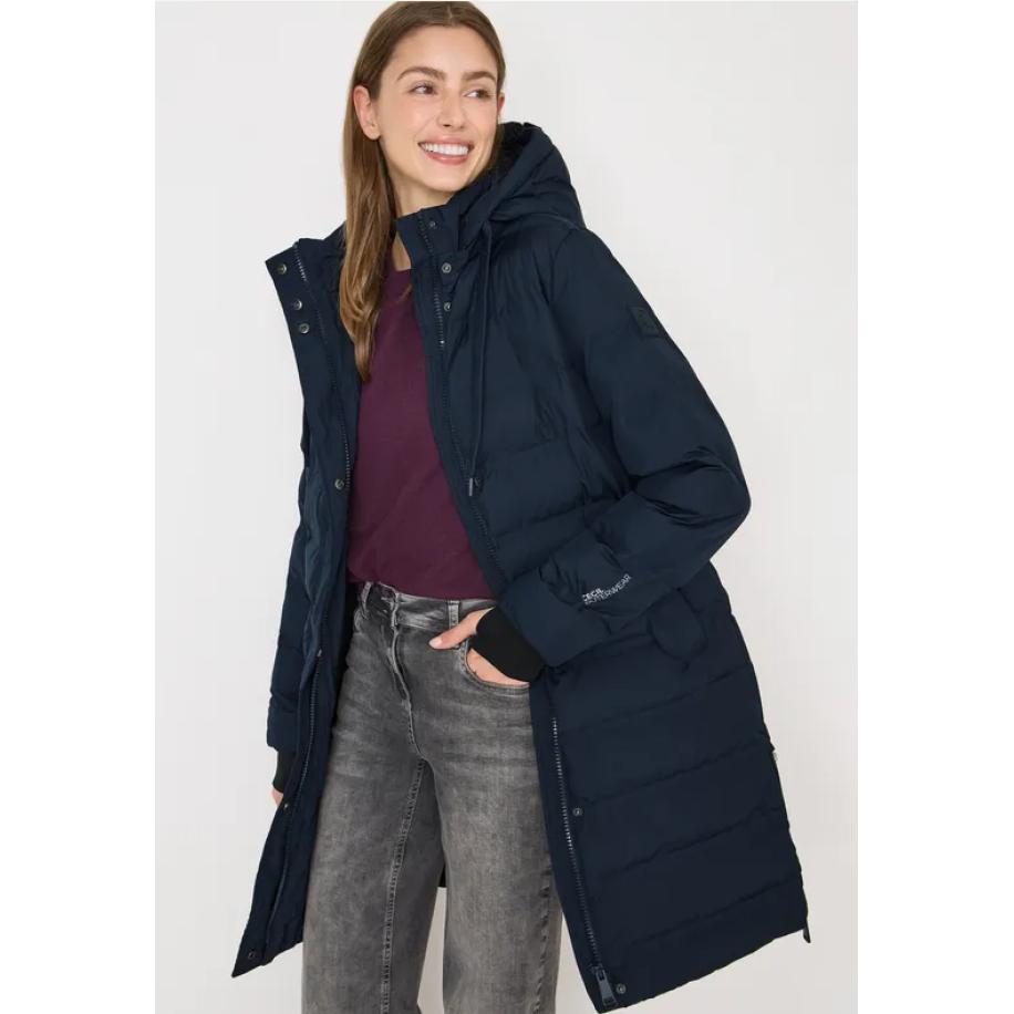 CECIL Jas met naadloos quiltwerk Blauw