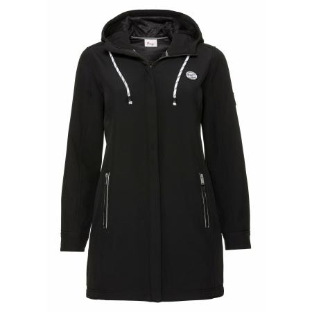 Sheego SHEEGO Tussenmantel zwart / wit