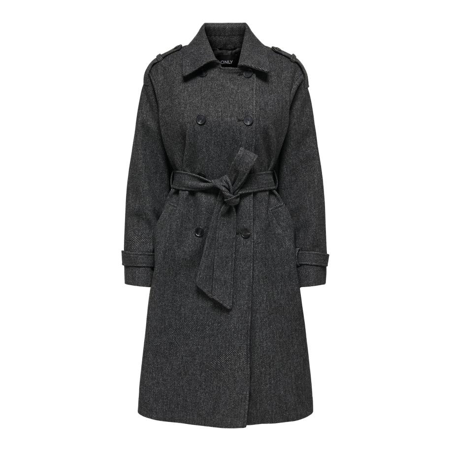 Only ONLY Tussenmantel ONLAsta donkergrijs -
