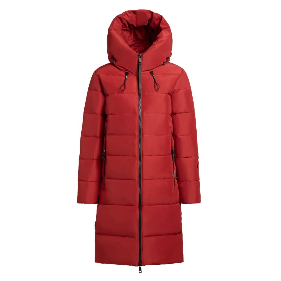 Khujo khujo Wintermantel JILIAS4 rood / zwart -