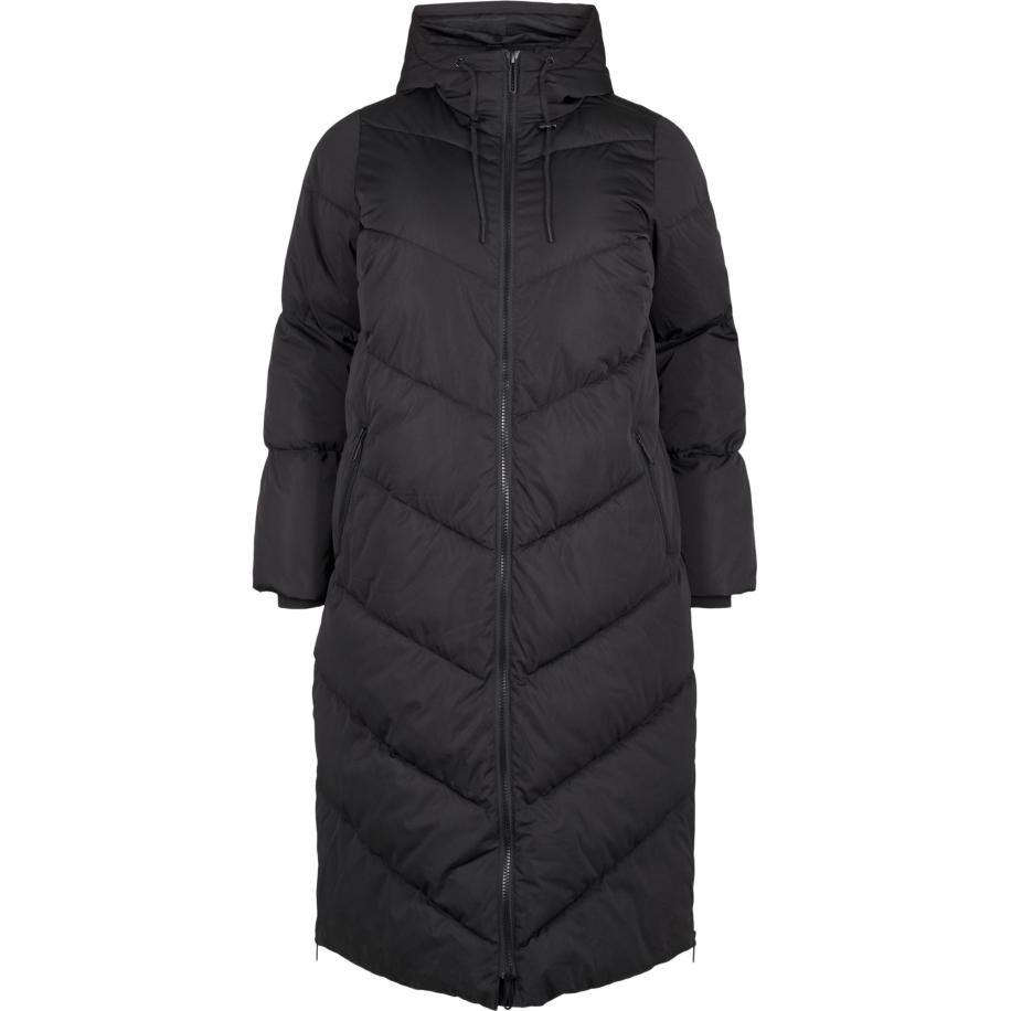 Zizzi Zizzi Wintermantel CANORDIC zwart -