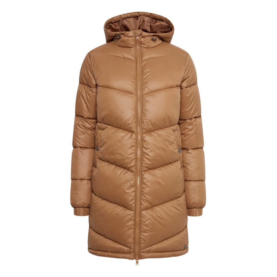 Oxmo Oxmo Wintermantel Tabata lichtbruin -