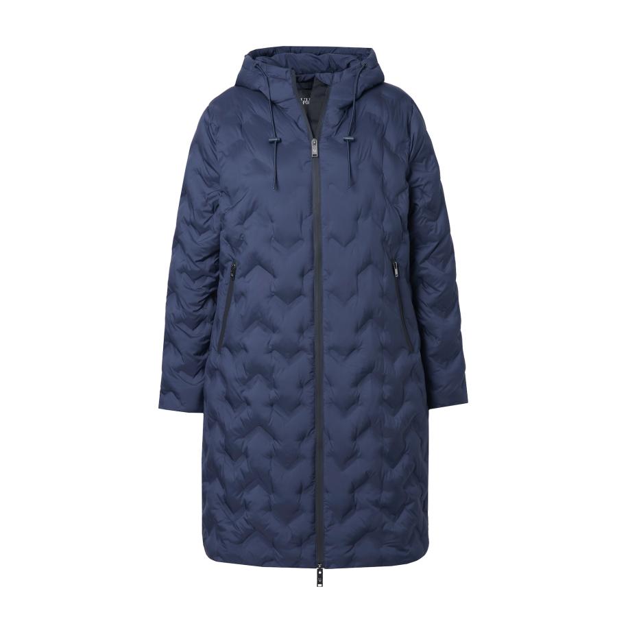 Ulla Popken Ulla Popken Wintermantel donkerblauw -