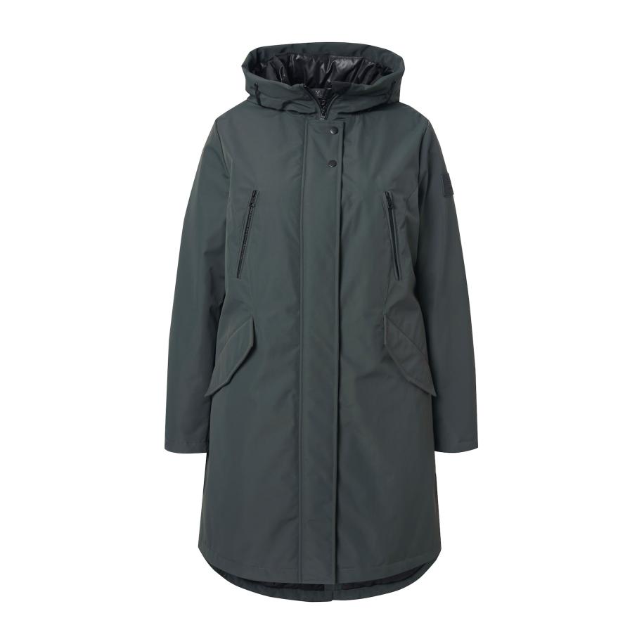 Ulla Popken Ulla Popken Tussenmantel kaki -