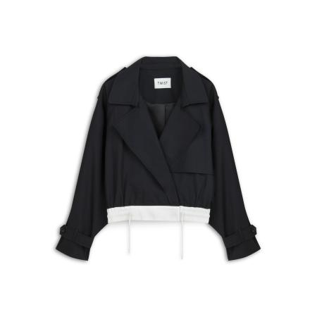 Twist Twist Tussenmantel zwart / wit