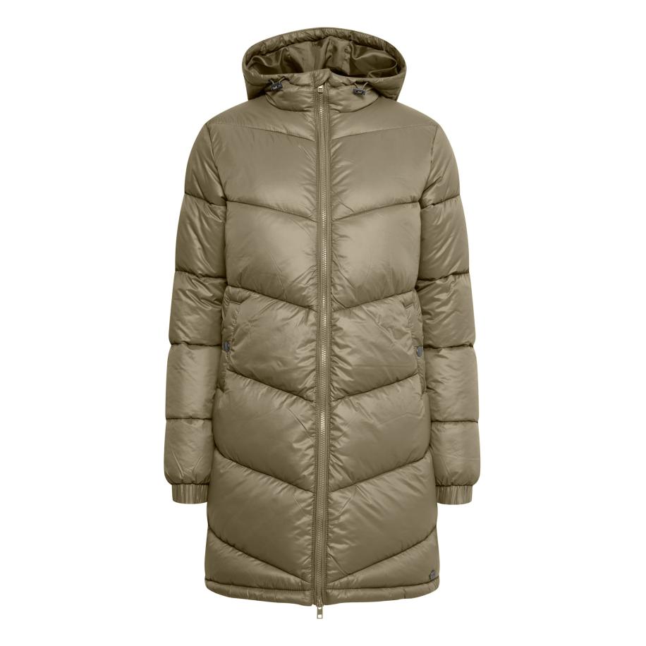 Oxmo Oxmo Wintermantel Tabata olijfgroen -